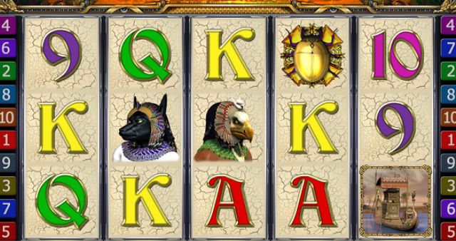 Бонусный розыгрыш в аппарате Story of the Sphinx Крутить барабан в автомате Story of the Sphinx